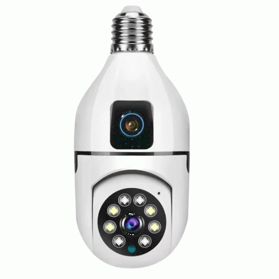 WiFi 360 Panoramic Light Bulb Dual Lens Camera